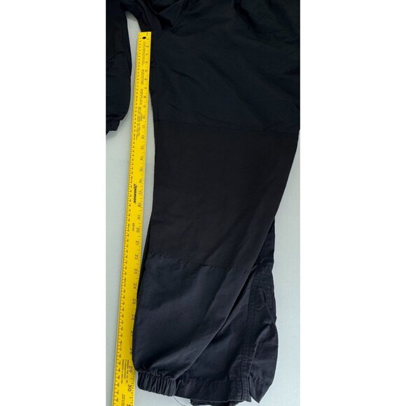 Rail Riders Hiking Pants M Belted 100% Nylon Black Double Knee Adjustable Jogger - Picture 7 of 13